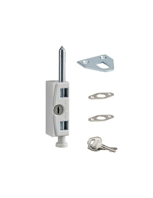 Serratura a chiave Federal, per finestre a battente e scorrevoli, bianco, 2 chiavi - THIRARD