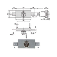 Serratura Serrande 2 Ch.Ori.Diritte 1.8271 Viro