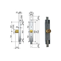 Serratura Serrande 2 Ch.Ver.Dir 6602 Prefer