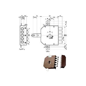 Serratura Sic.Quintupl.Dx 38640 Mottura