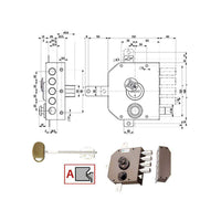 Serratura Sic.Quintupl.Dx Dm Scrocco 20550 Mottura