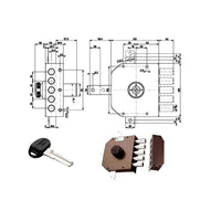 Serratura Sic.Quintupl.Dx Pompa 30641 Mottura