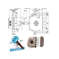 Serratura Sic.Quintupl.Dx Pompa 30641 Mottura