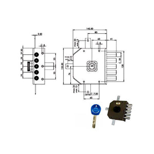 Serratura Sic.Quintupl.Dx Pompa Jm425 Moia