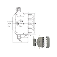 Serratura Sic.Quintuplice Dx Cil. 2300Pen Cr