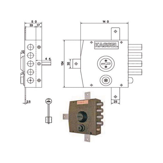 Serratura Sic.Quintuplice Dx Dm 1551 Kassel