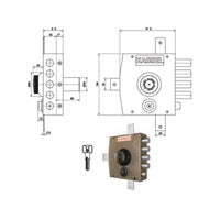 Serratura Sic.Quintuplice Dx Pompa 2551/Cp Kassel