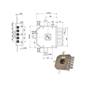 Serratura Sic.Quintupl.Sx Dm G415 Moia