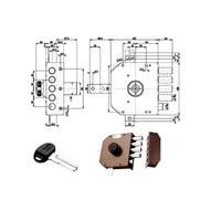 Serratura Sic.Quintupl.Sx Pompa 30651 Mottura