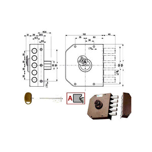 Serratura Sic.Semplice Dx Dm 20500 Mottura