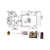 Serratura Sic.Semplice Dx Dm 20501 Mottura