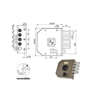 Serratura Sic.Semplice Dx Dm G412 Moia