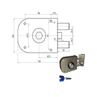 Serratura Sic.Semplice Dx Pompa 1650 Cr