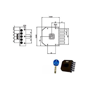 Serratura Sic.Semplice Dx Pompa Jm421 Moia