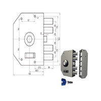 Serratura Sic.Semplice Sx Pompa 3050 Cr