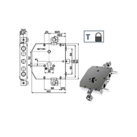 Serratura Sic.Triplice 89E30 Mottura