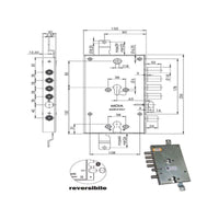 Serratura Sic.Triplice Cil. E63 6654/280 Moia