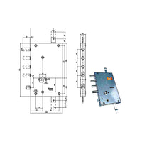 Serratura Sic.Triplice Cil.E70 Rsblt664/500Rf Moia