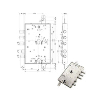 Serratura Sic.Triplice Dx 89859 Mottura