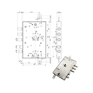 Serratura Sic.Triplice Dx 89859 Mottura