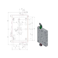 Serratura Sic.Triplice Dx Cil.1940Cer/73/37 Potent