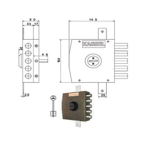 Serratura Sic.Triplice Dx Dm 1301 Kassel