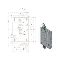 Serratura Sic.Triplice Dx Dm 8100Cer/63/28 Potent