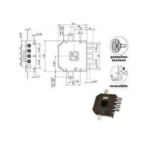 Serratura Sic.Triplice Dx Dm A414 Moia