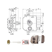 Serratura Sic.Triplice Dx Dm Scrocco 20530 Mottura