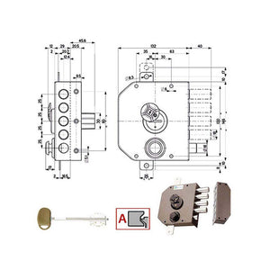 Serratura Sic.Triplice Dx Dm Scrocco 20530 Mottura