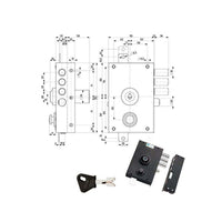 Serratura Sic.Triplice Dx Pompa 30030 Mottura