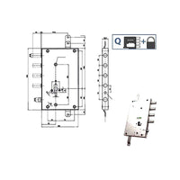 Serratura Sic.Triplice Dx Scr 70 85461 Mottura