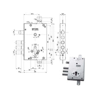 Serratura Sic.Triplice Sx 89451 Mottura