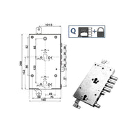 Serratura Sic.Triplice Sx 89845 Mottura