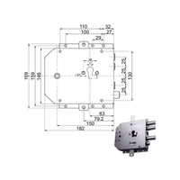 Serratura Sic.Triplice Sx 89855 Mottura