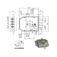 Serratura Sic.Triplice Sx Cil. E63 Ap954 Moia