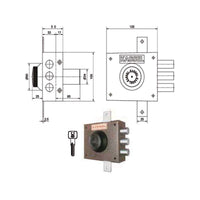 Serratura Sic.Triplice Sx Pompa 2202/Cp Kassel