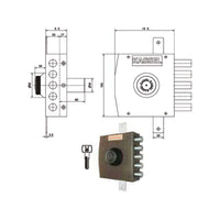 Serratura Sic.Triplice Sx Pompa 2302/Cp Kassel