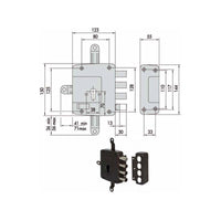Serratura Sicurezza Quintupl.Sx 56172-60-2 Cisa
