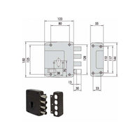 Serratura Sicurezza Semplice Sx 56152-60-2 Cisa