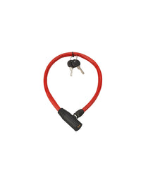 Antifurto Twisty, cavo d'acciaio, bicicletta, 5mmx0.5m, 2 chiavi - THIRARD