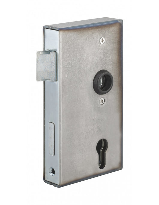 Serratura verticale da saldare a doppia entrata con seguitore per cancello, reversibile, asse 60mm, 94x172mm, tubo 30mm - THIRARD