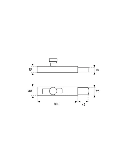 SERRATURA VERTICALE PESANTE DA SALDARE ZINCO 300MM