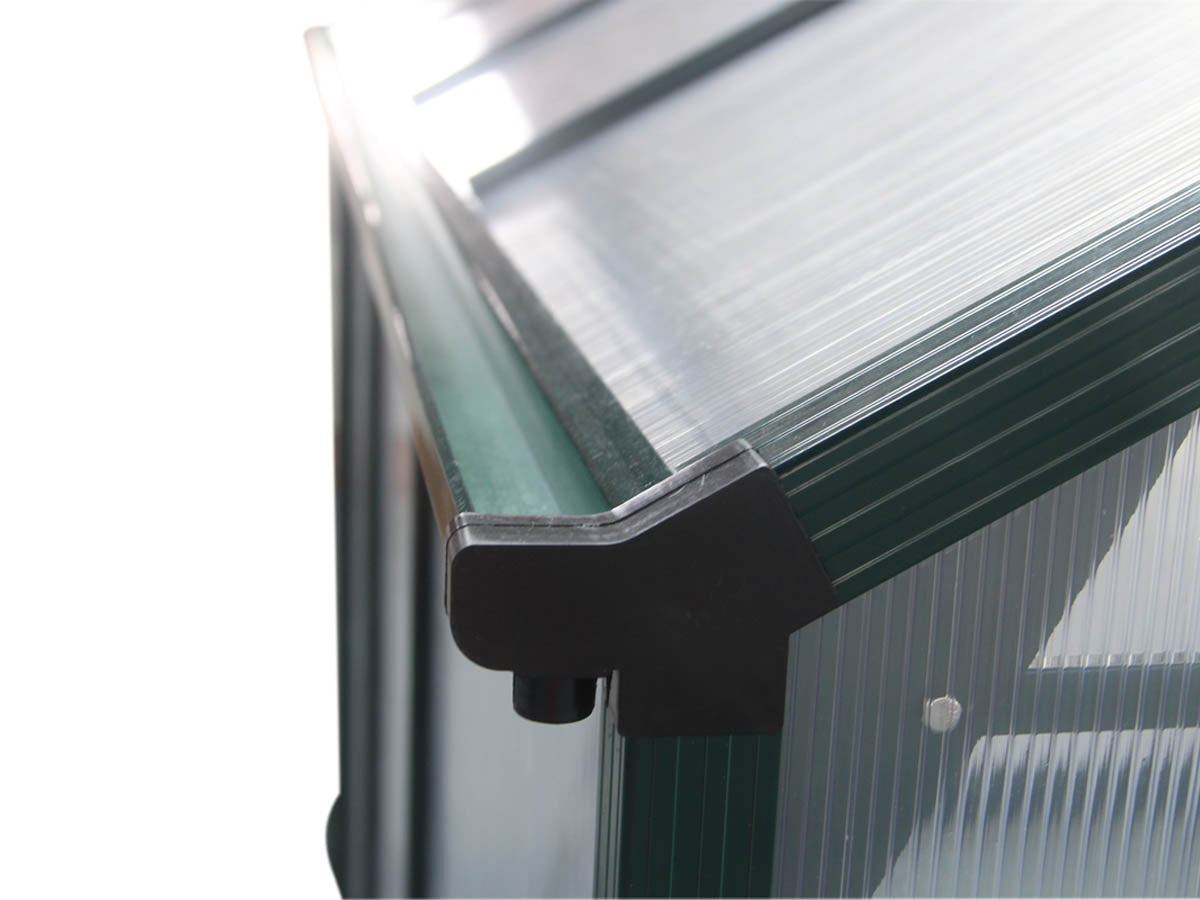 Serra da giardino in policarbonato DAHLIA Verde Abete 7,67 m²