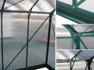 Serra da giardino in policarbonato DAHLIA Verde Abete 7,67 m²