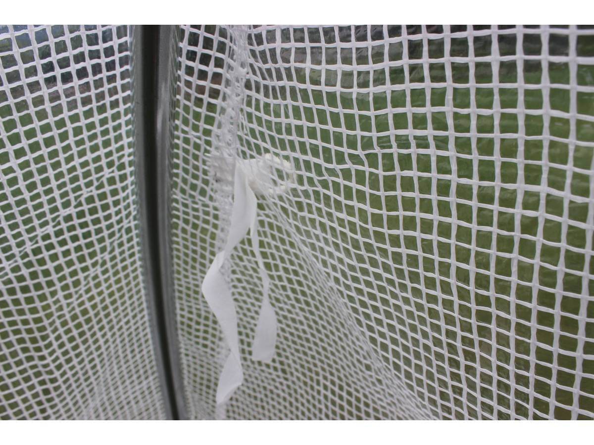 Serra tunnel da giardino con porta battente MIMOSA - 24 m² - 8 x 3 x 2 m