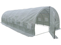 Serra tunnel da giardino con porta battente MIMOSA - 24 m² - 8 x 3 x 2 m