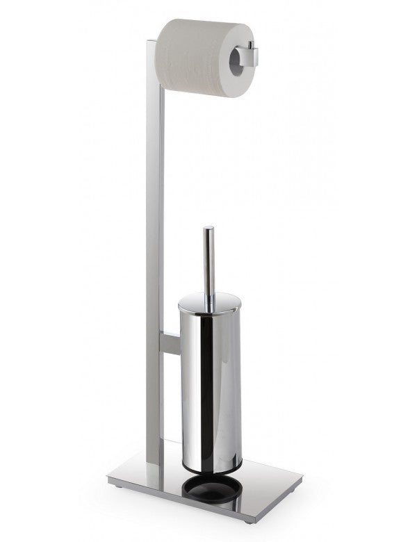 Carrello da toilette autoportante BETA con spazzola 25 x 71x 25,5 cm