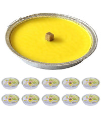 Set 10 Candele Alla Citronella Antizanzare In Vaso Alluminio Fiaccola 11cm         