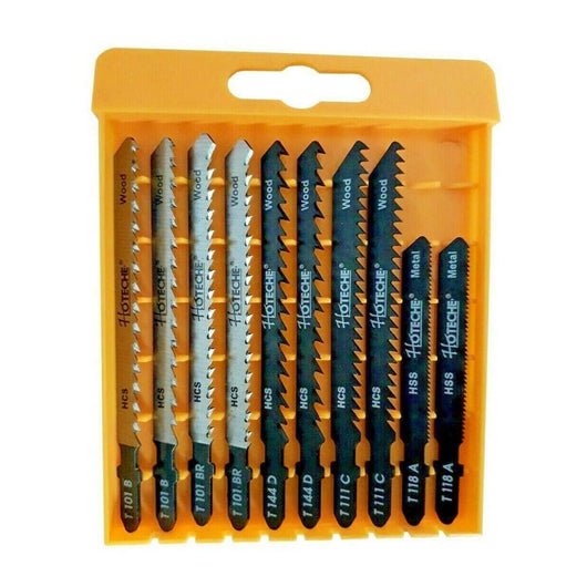 Trade Shop - Set 10 Lame Per Seghetto Alternativo Legno Metallo Hcs Pvc 75 100mm Art.621001 -